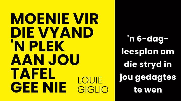 Moenie Vir Die Vyand ’N Plek Aan Jou Tafel Gee Nie