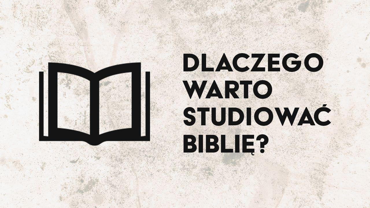 Dlaczego warto studiować Biblię?