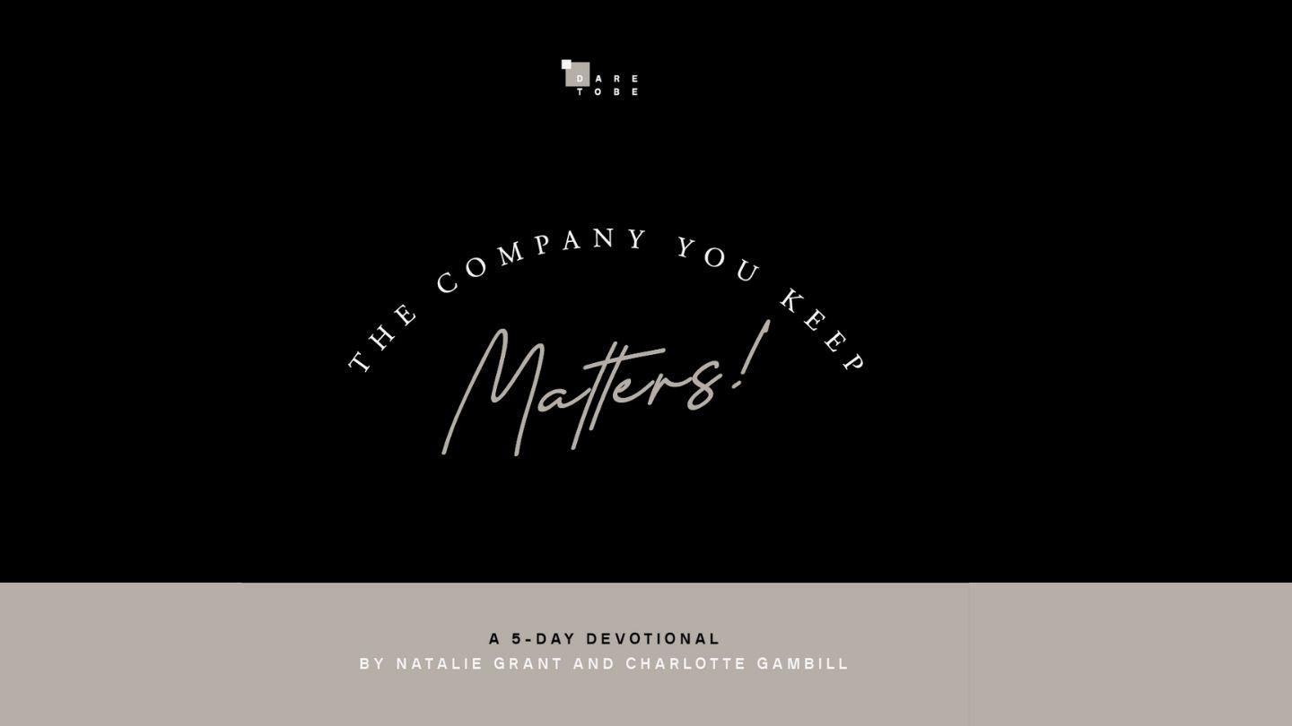 The Company You Keep Matters Mark 5:37 New International Version (Anglicised)