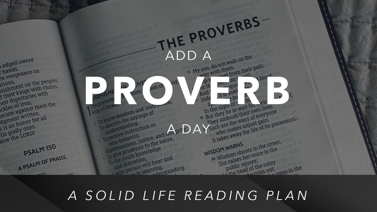 The Solid Life "Add a Proverb" Reading Plan