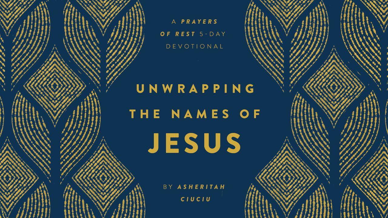 Unwrapping the Names of Jesus | A Prayers of REST 5-Day Devotional by Asheritah Ciuciu 