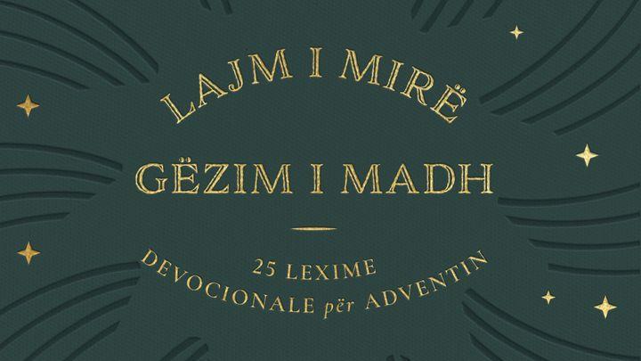 Lajm i mirë, gëzim i madh: 25 lexime devocionale për Adventin