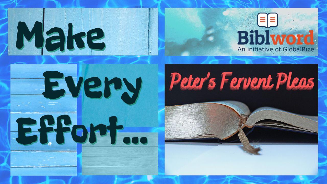 Make Every Effort: Peter's Fervent Pleas