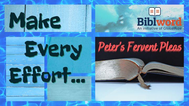Make Every Effort: Peter's Fervent Pleas