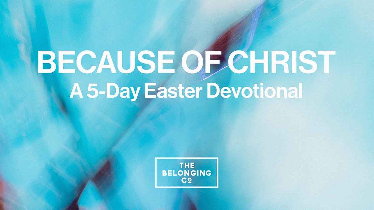 Because of Christ: A 5-Day Easter Devotional by the Belonging Co 