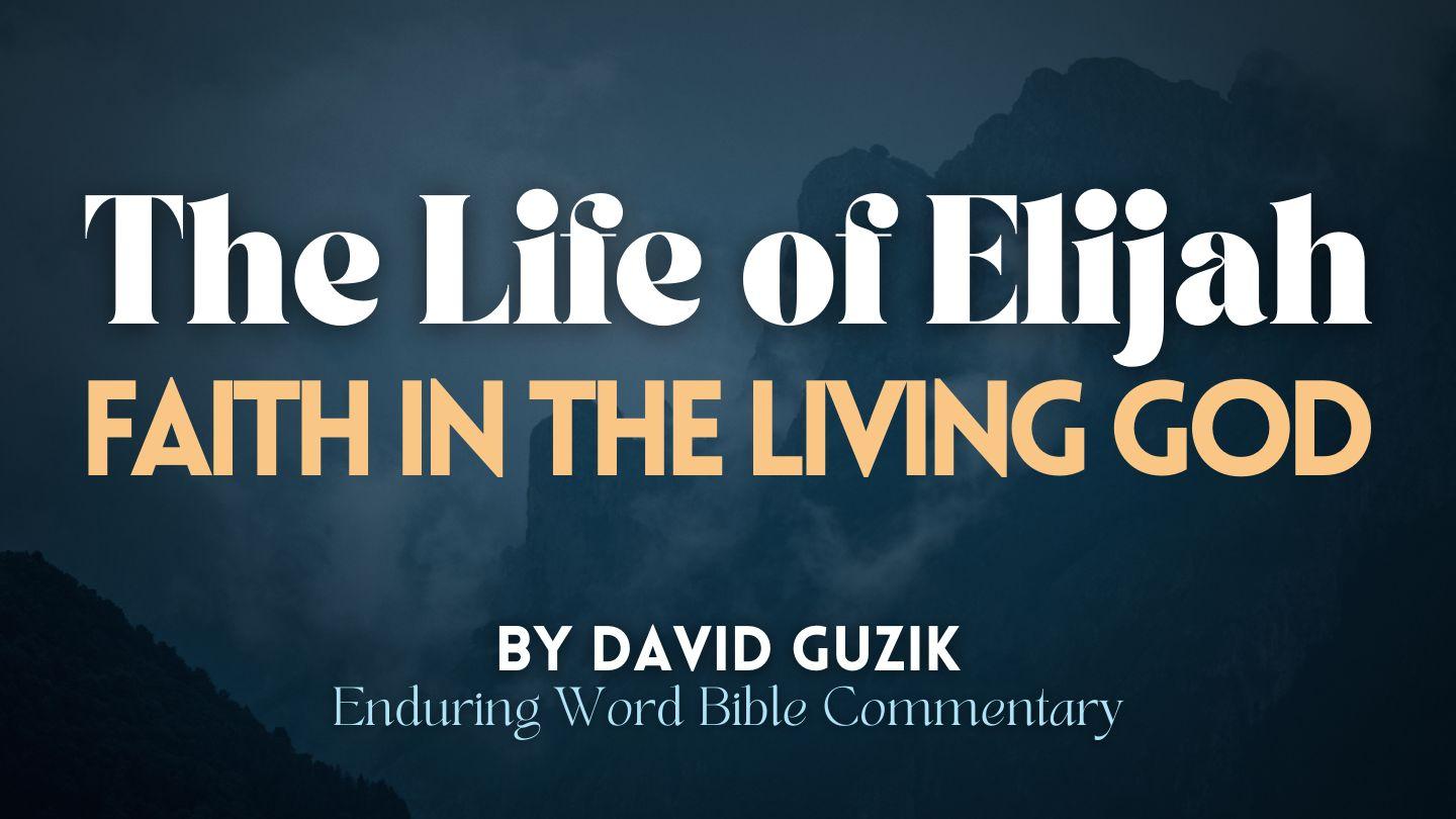 The Life of Elijah: Faith in the Living God 1 Kings 18:18-39 King James Version