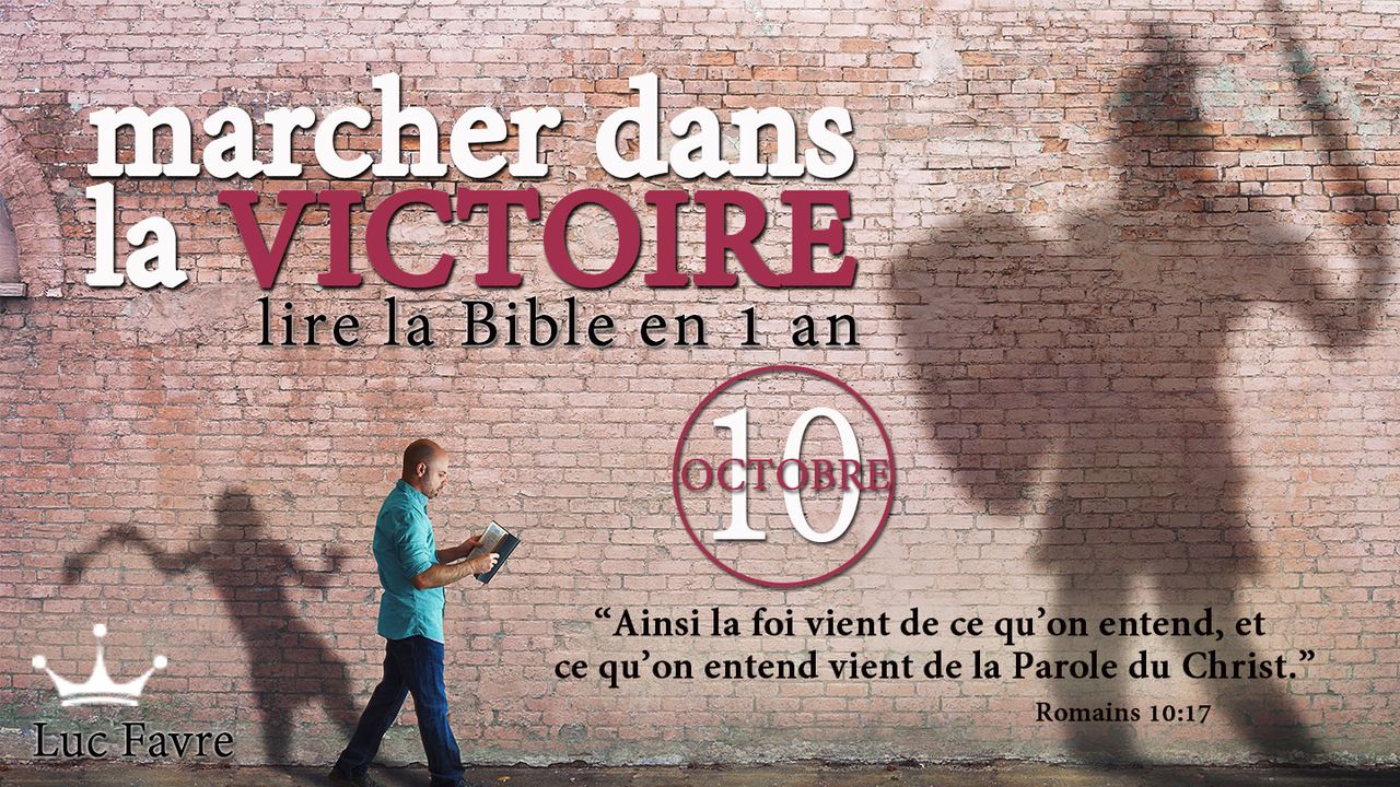 Marcher Dans La Victoire - Lire La Bible en 1 an - Octobre