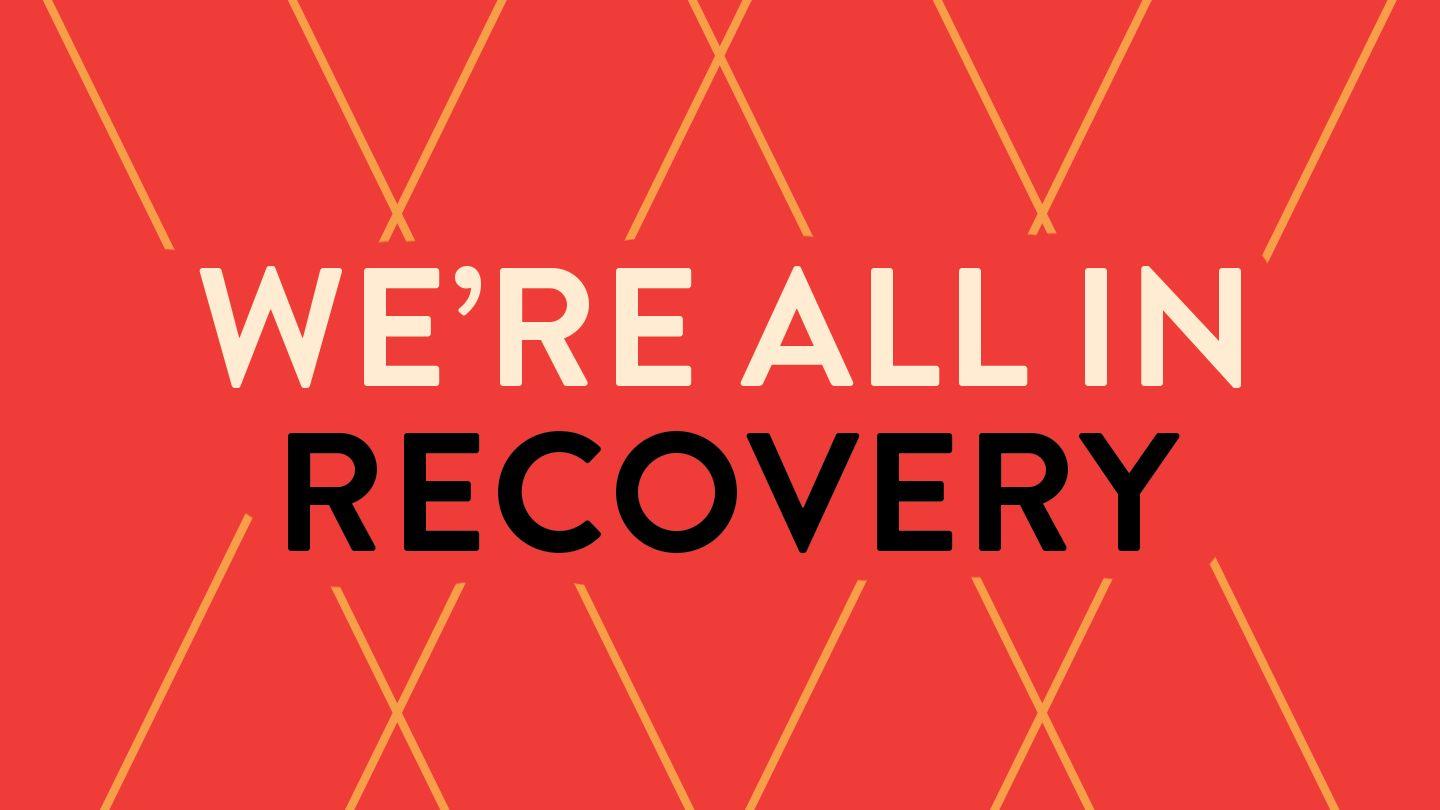 We're All in Recovery Mt 16:25 Nuevo Testamento Toba Sombrero Negro