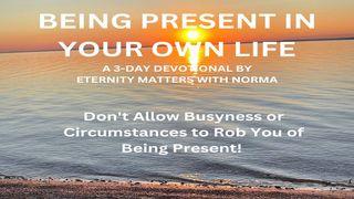 Being Present in Your Own Life Luka 10:41-42 PYAM NT Portions