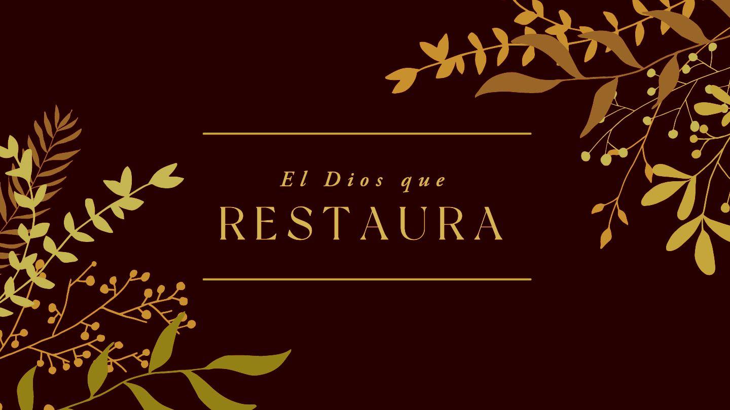 El Dios que Restaura Habacuc 1:2-4 Nueva Versión Internacional - Español