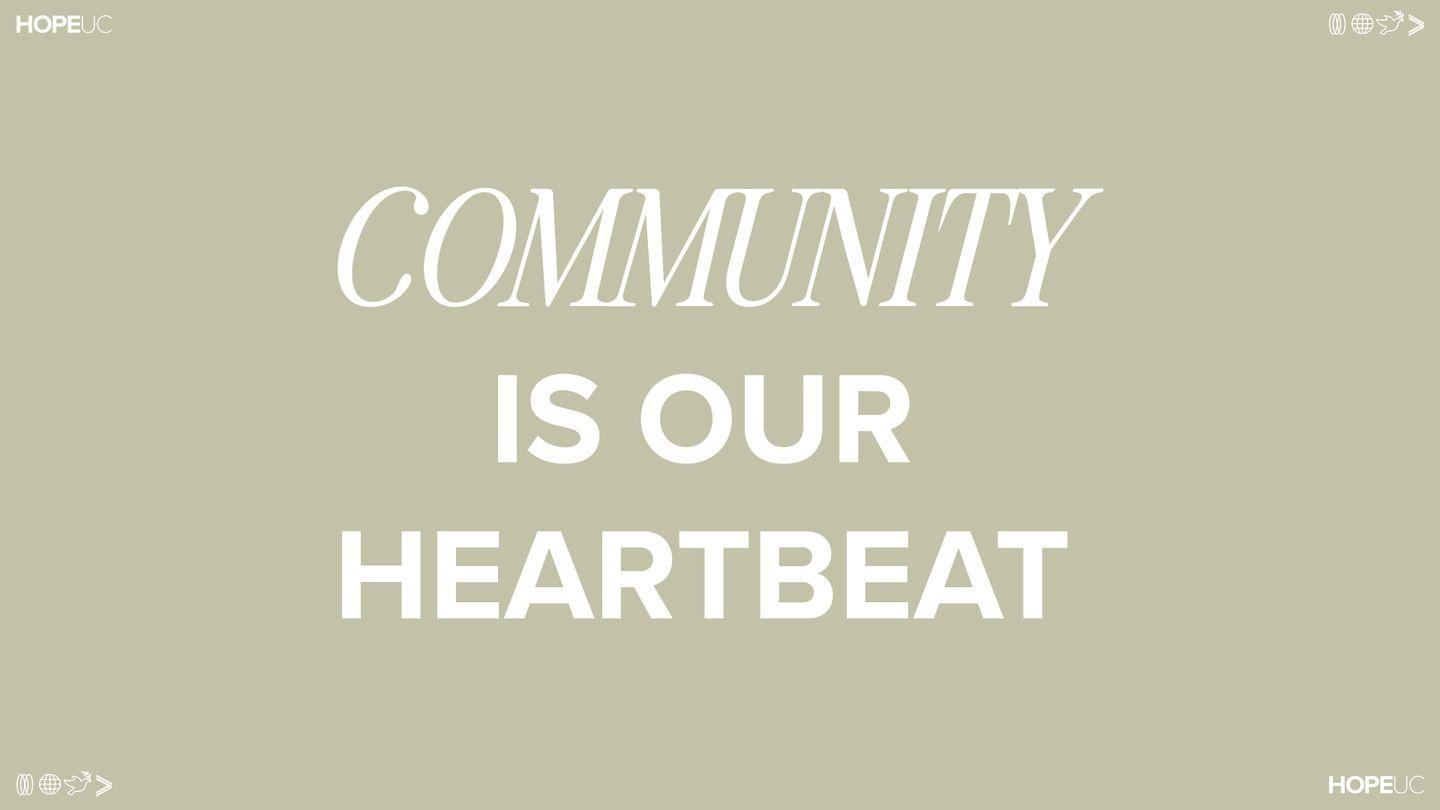 Community Is Our Heartbeat Efeziečiams 2:19-20 A. Rubšio ir Č. Kavaliausko vertimas be Antrojo Kanono knygų