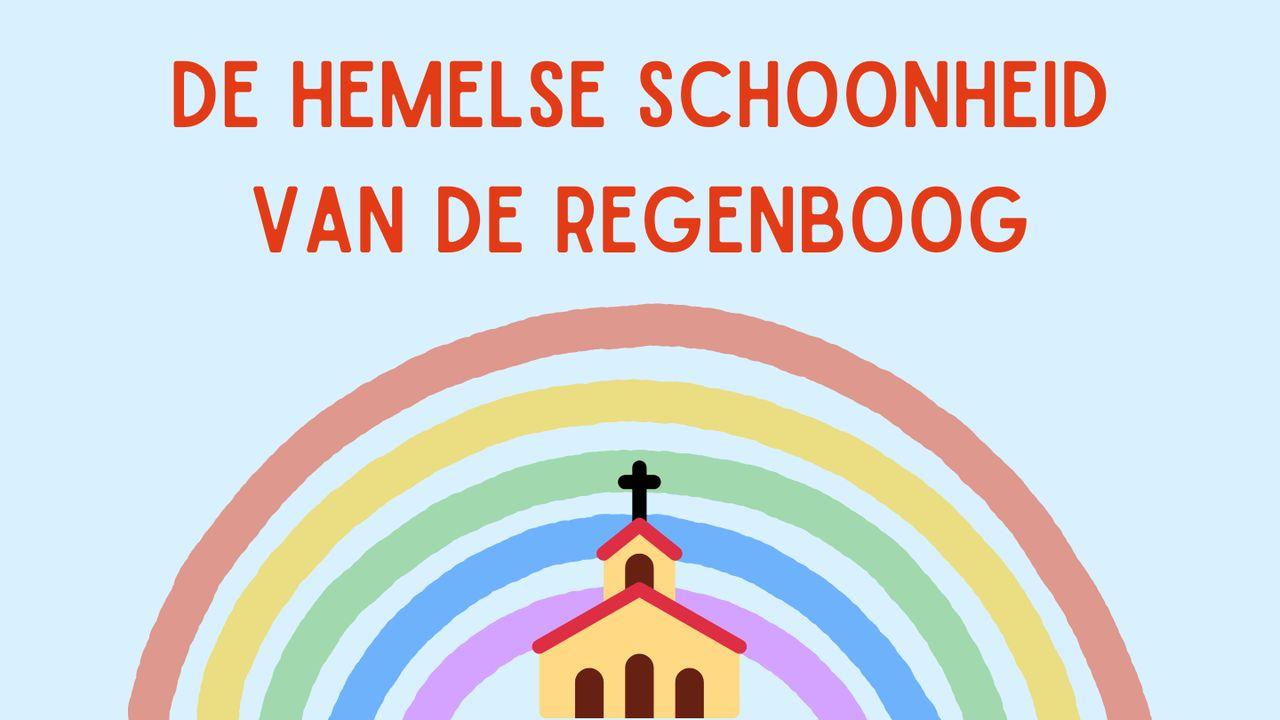 De hemelse schoonheid van de regenboog