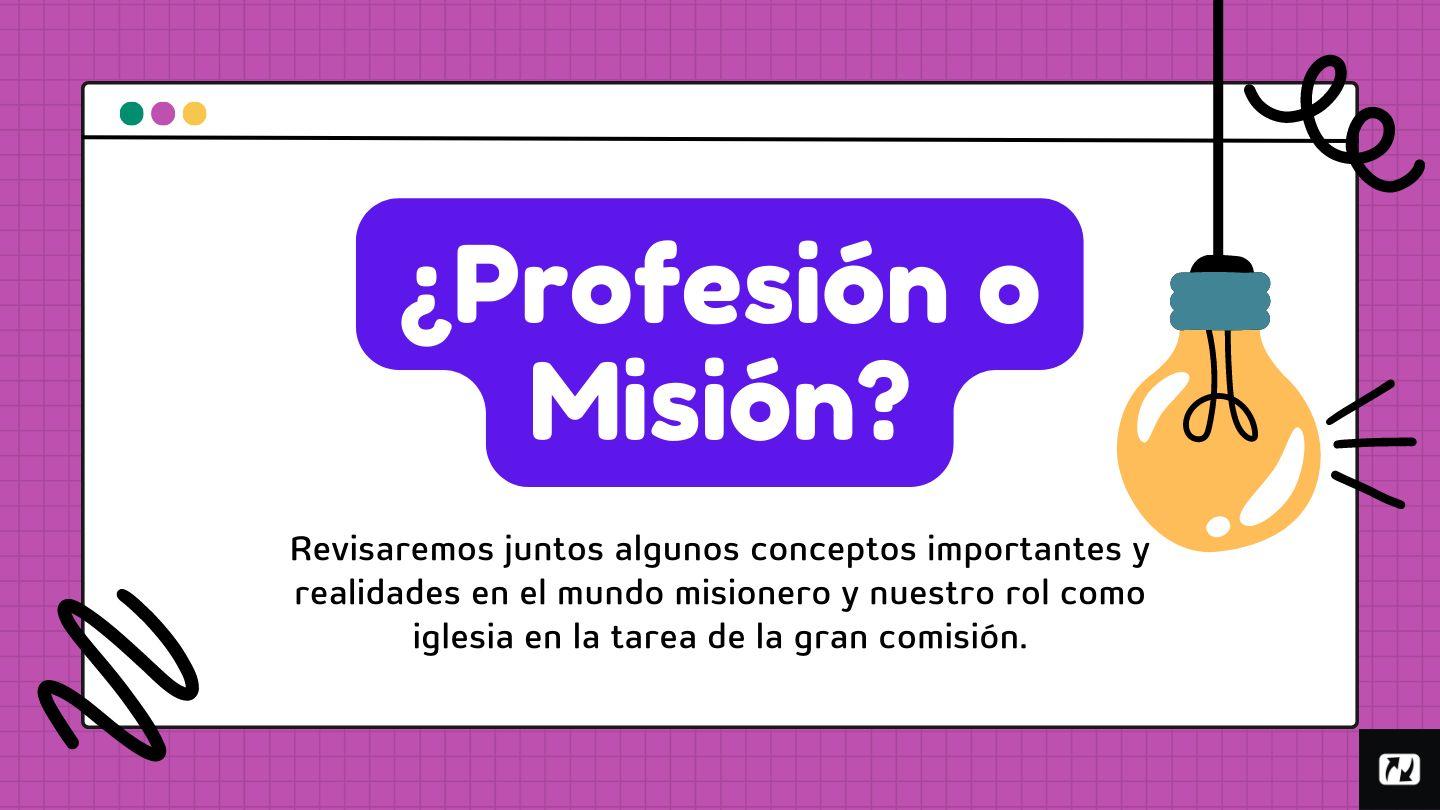 ¿Profesión O Misión? Colosenses 3:15-16 Nueva Versión Internacional - Español