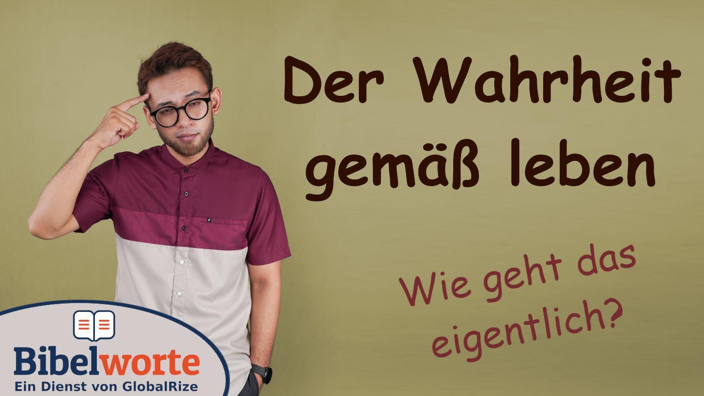 Der Wahrheit gemäß leben YARATILIŞ 3:6 Yorumsuz Türkçe Çeviri (YTC)