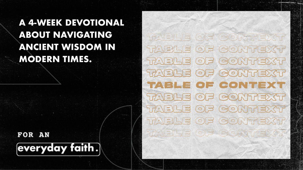 Table of Context