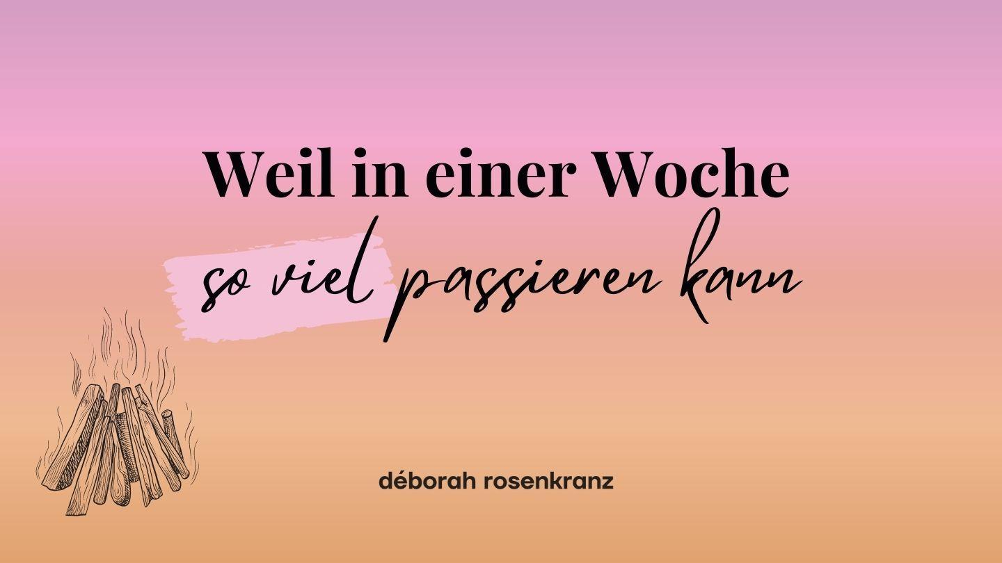 Weil in einer Woche so viel passieren kann 1. Thessalonicherbrief 5:16-18 Die Bibel (Schlachter 2000)