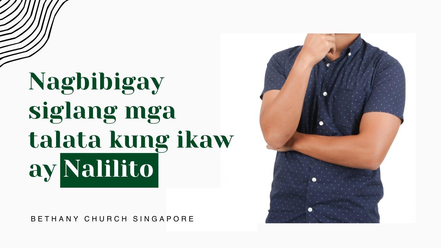 NAGBIBIGAY SIGLANG MGA TALATA KUNG IKAW AY NALILITO Mga Kawikaan 3:5-7 Magandang Balita Bible (Revised)