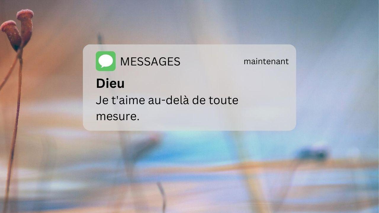 Sais-tu ce que Dieu pense de toi ?