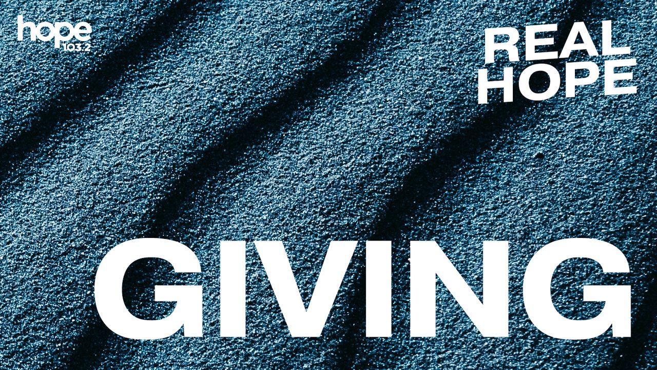 Real Hope: Giving