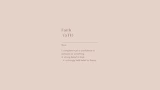 Faith Your Way Through Your Day! Luk 18:42 Ooḅi Adōm Aghuḍum