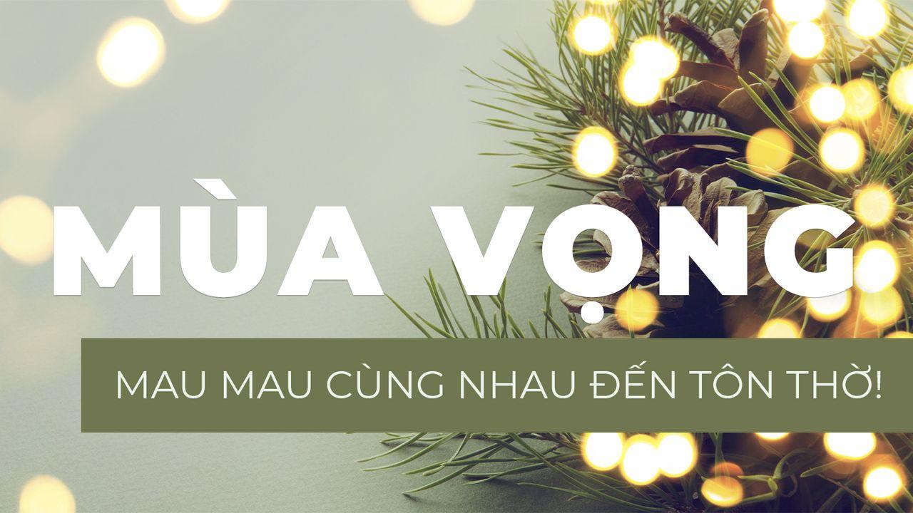 MÙA VỌNG Mau Mau Cùng Nhau đếN Tôn Thờ!