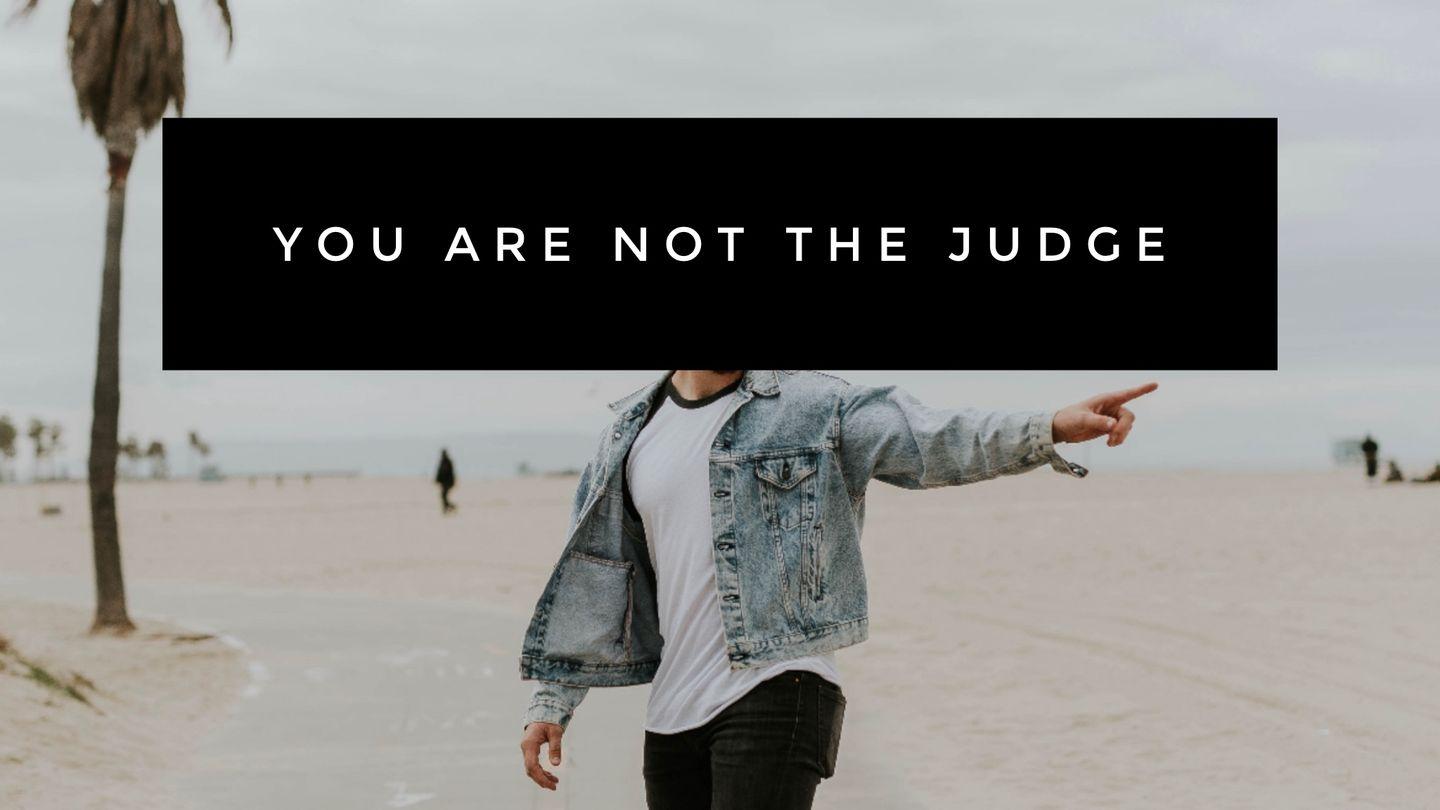 You Are Not the Judge San Mateu 7:1-2 EL Evangelio Segun San Mateo 1861