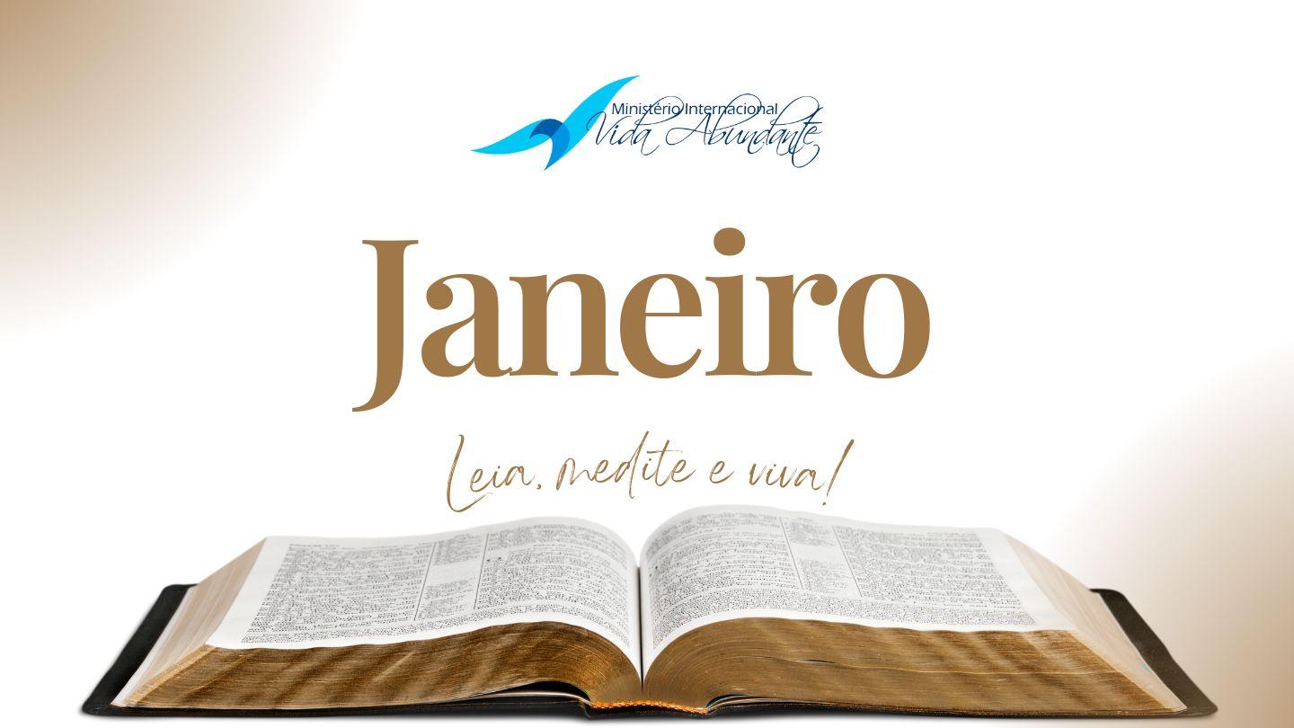 Plano de Leitura Vida Abundante mensal - (Janeiro)