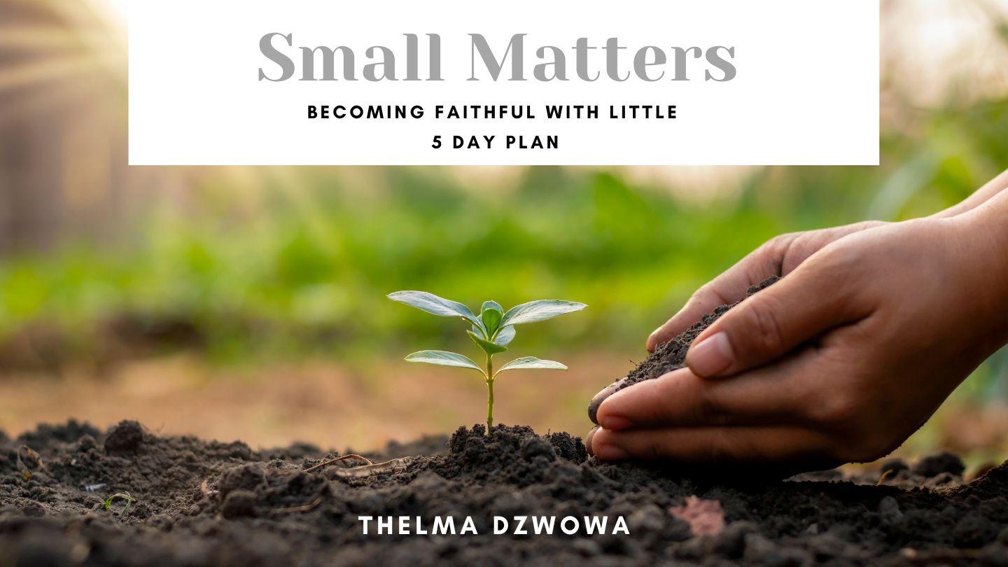Small Matters: Becoming Faithful With Little Luka 16:11-12 Minar Poelayzimayl