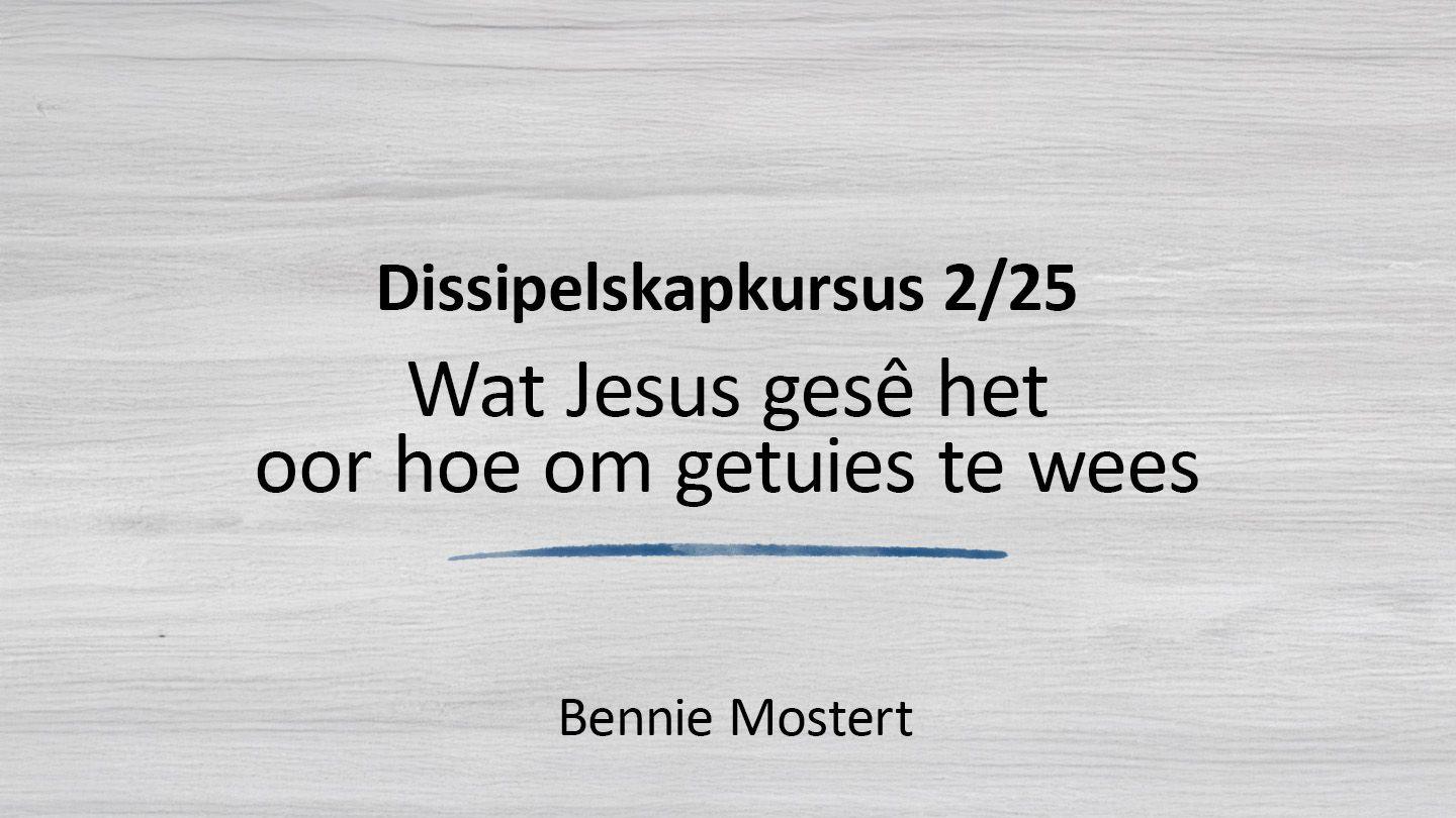 Jesus Het Gesê het oor hoe om getuies te wees A Vuhuna 1:29 A Nitana Vure