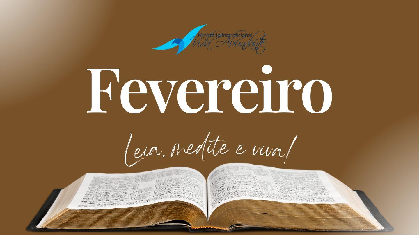Plano de Leitura Vida Abundante mensal - (Fevereiro)