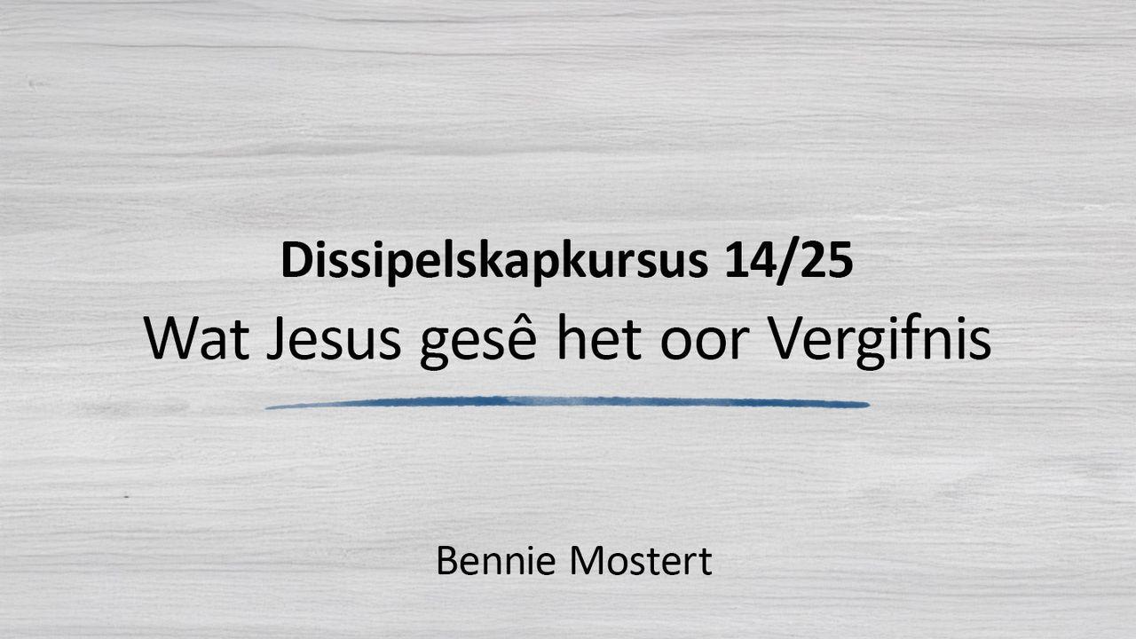 Wat Jesus Gesê Het Oor Vergifnis