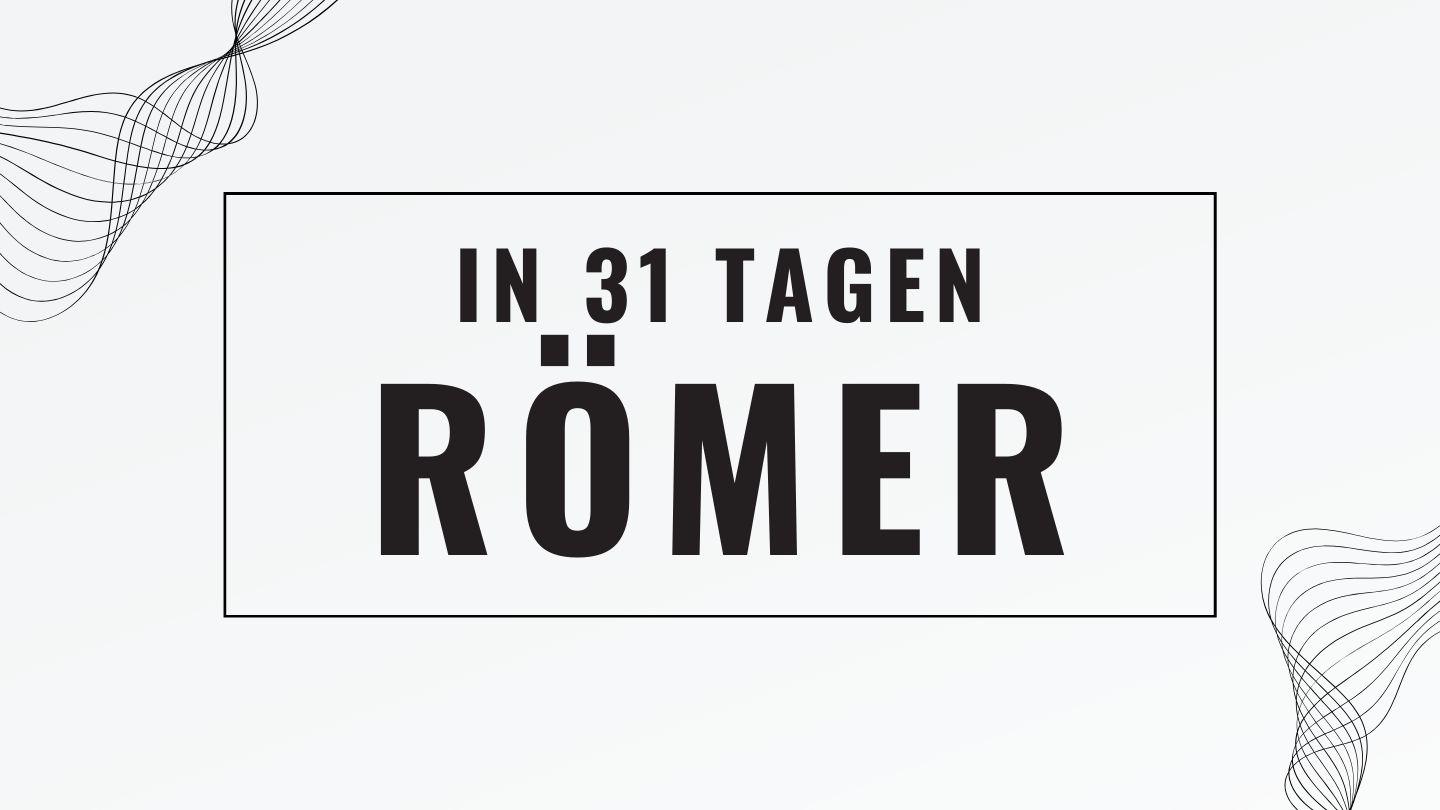 Der Römerbrief in 31 Tagen Römer 3:10-18 Hoffnung für alle