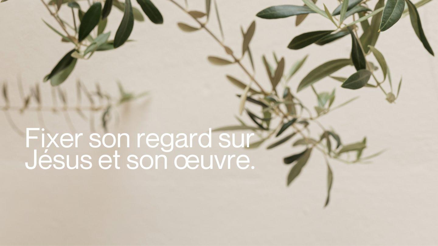 Fixer son regard sur Jésus et son œuvre Tite 3:3 La Bible Segond 21