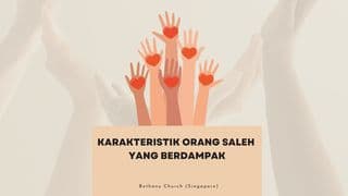 Karakteristik Orang Saleh Yang Berdampak