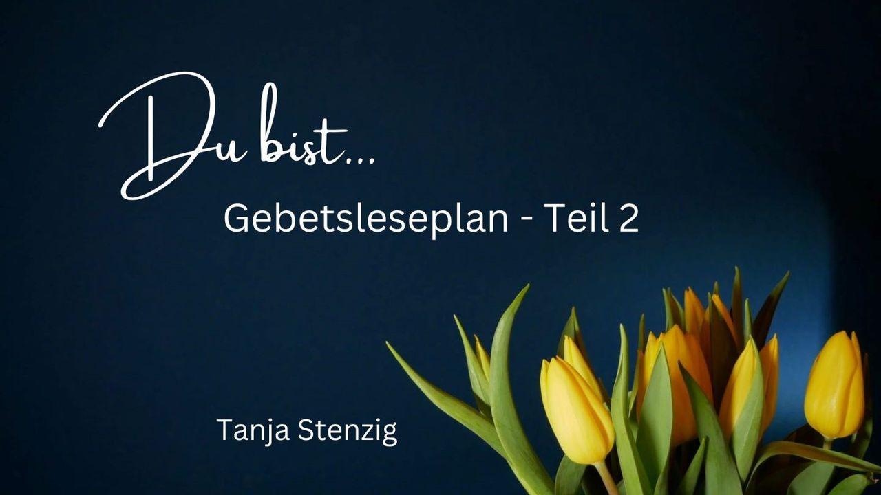 Du bist... ein Gebetsleseplan Teil 2