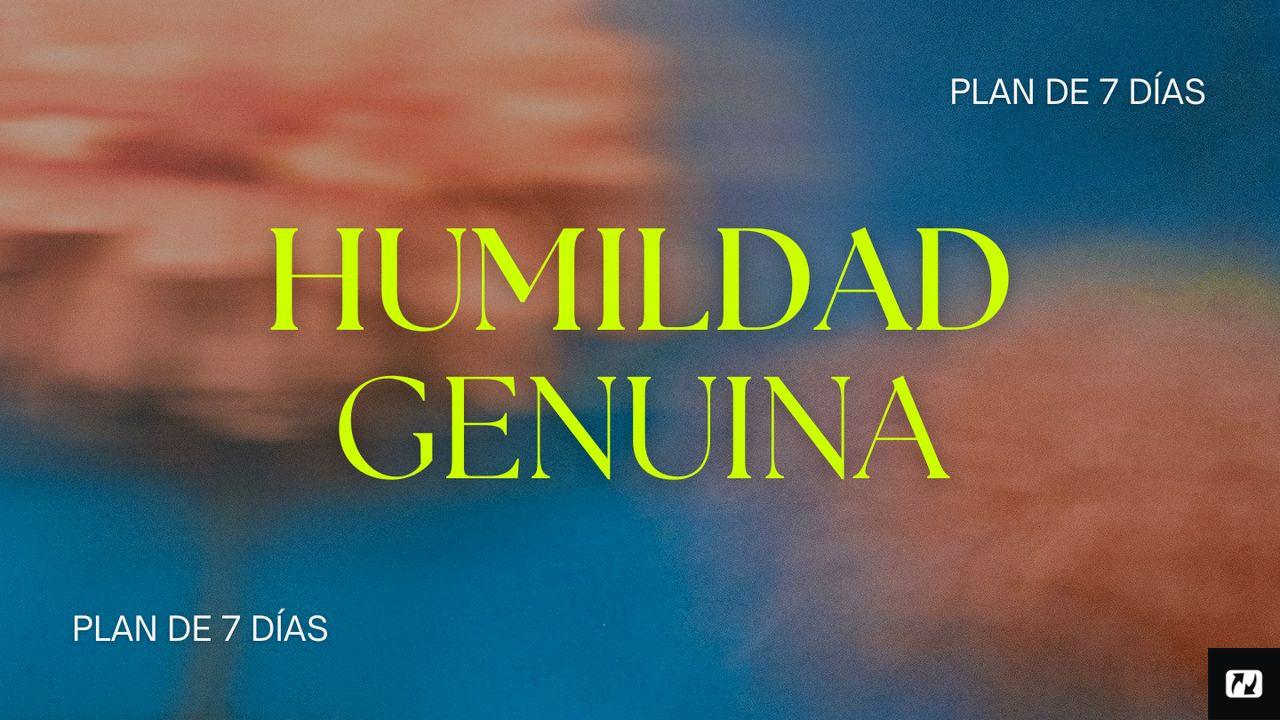 Humildad Genuina