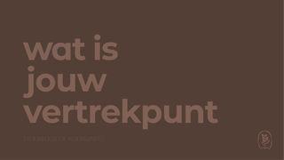 Dagelijksebroodkruimels - Wat is jouw vertrekpunt? Het Evangelie van Johannes 20:19-23 Statenvertaling (Importantia edition)