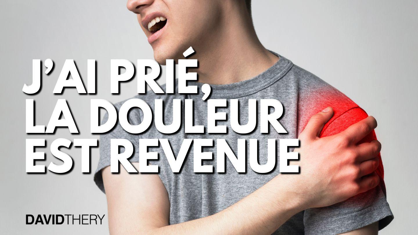 J'ai prié, la douleur est revenue... Luc 13:10-13 Parole de Vie 2017