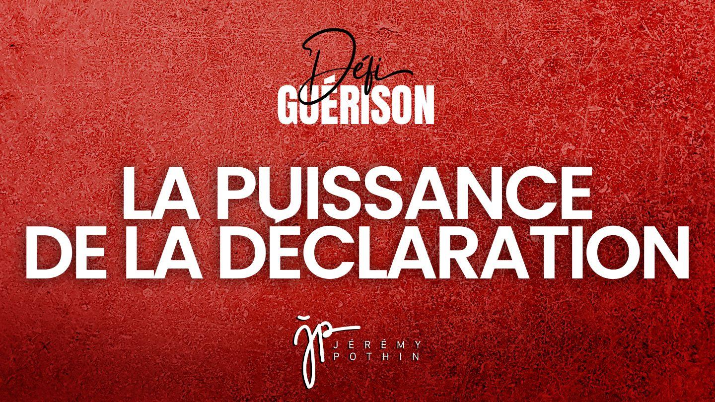 Défi Guérison - La puissance de la déclaration Marc 11:12-33 La Bible du Semeur 2015