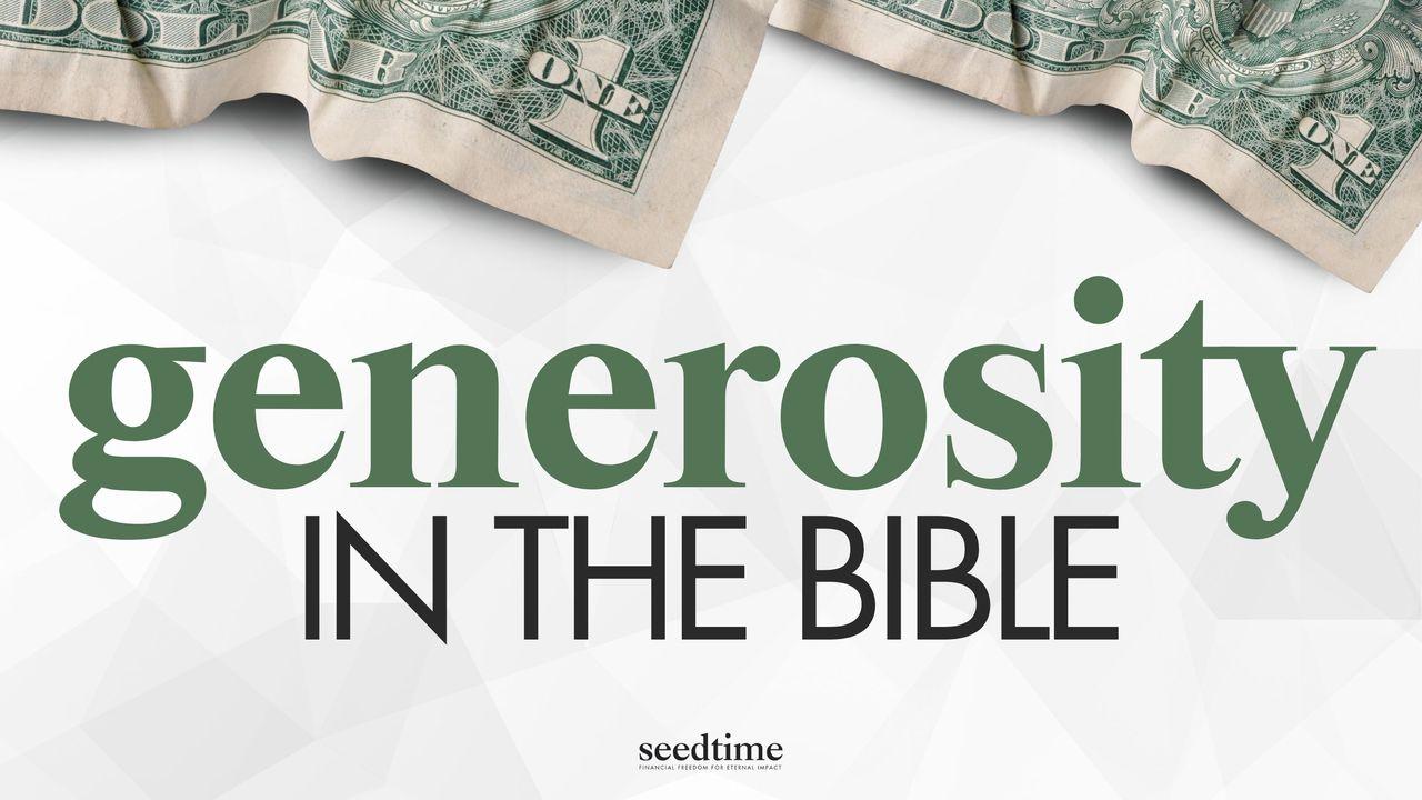 Generosity in the Bible