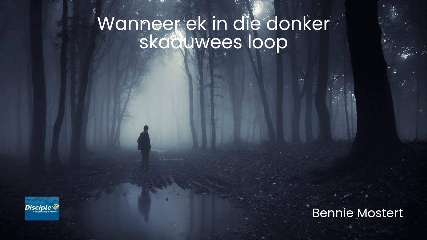 Wanneer ek in die donker skaduwees loop Psalms 37:7-8 Die Bybel 2020-vertaling