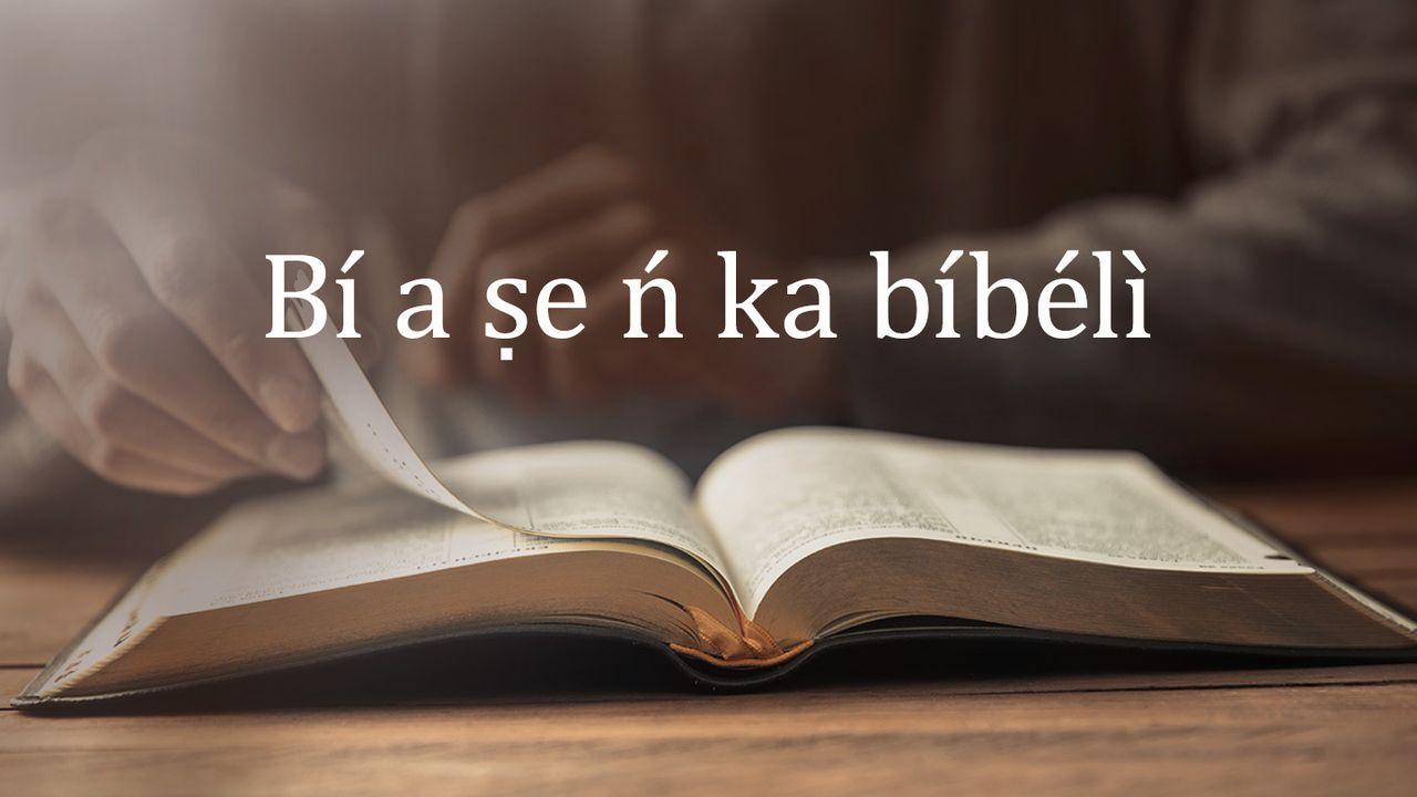 Bí a ṣe ń ka bíbélì