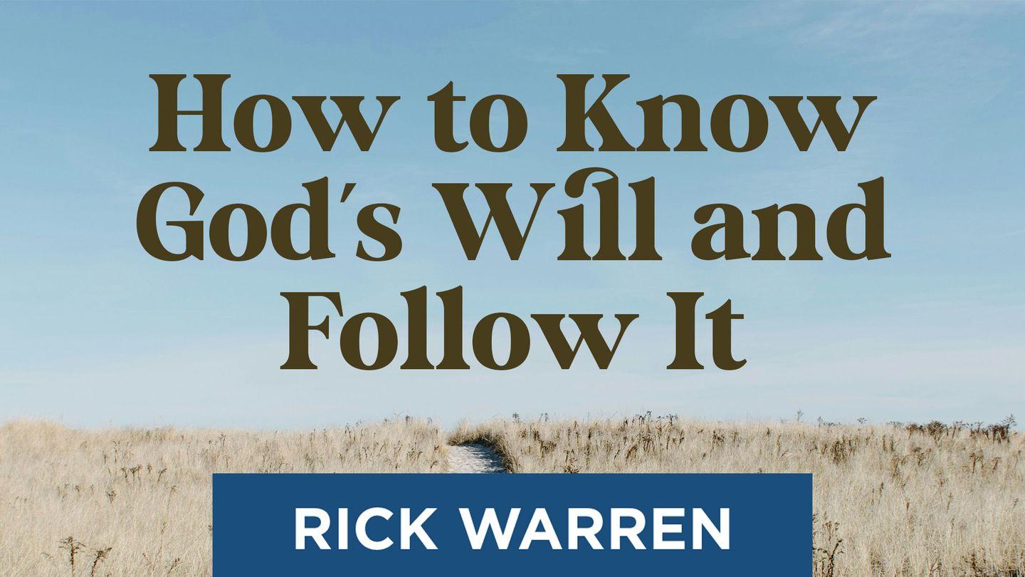 How to Know God's Will and Follow It Ecclesiastes 8:6 New American Standard Bible - NASB 1995