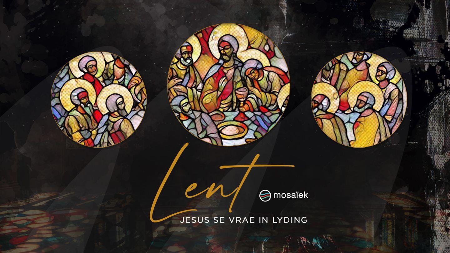 Mosaiek Lydenstydgids: Jesus se vrae in lyding