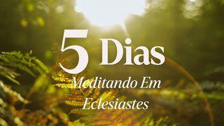 5 Dias Meditando em Eclesiastes Eclesiastes 3:1-4 Nova Versão Internacional - Português