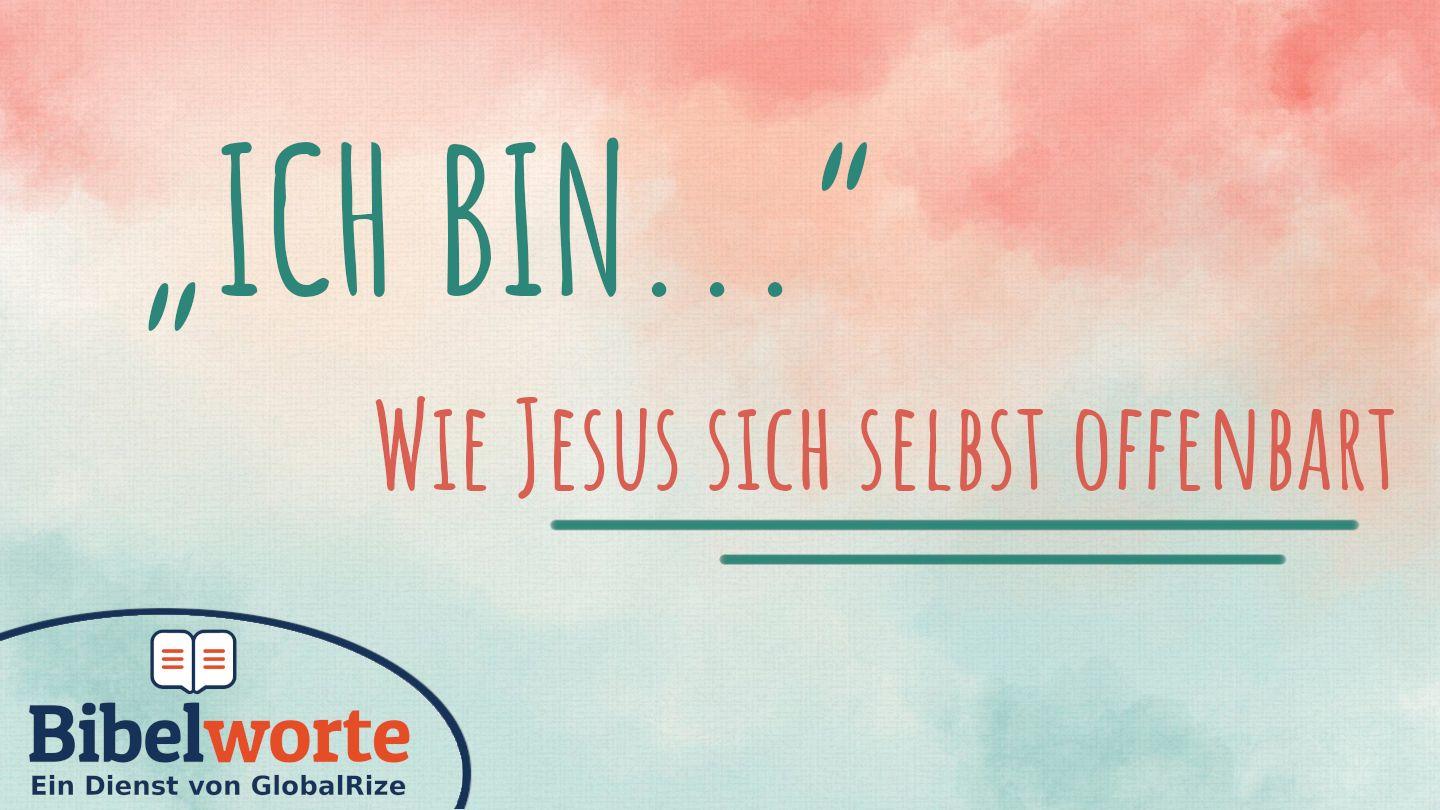 Ich bin ... Johannes 11:24-45 Darby Unrevidierte Elberfelder