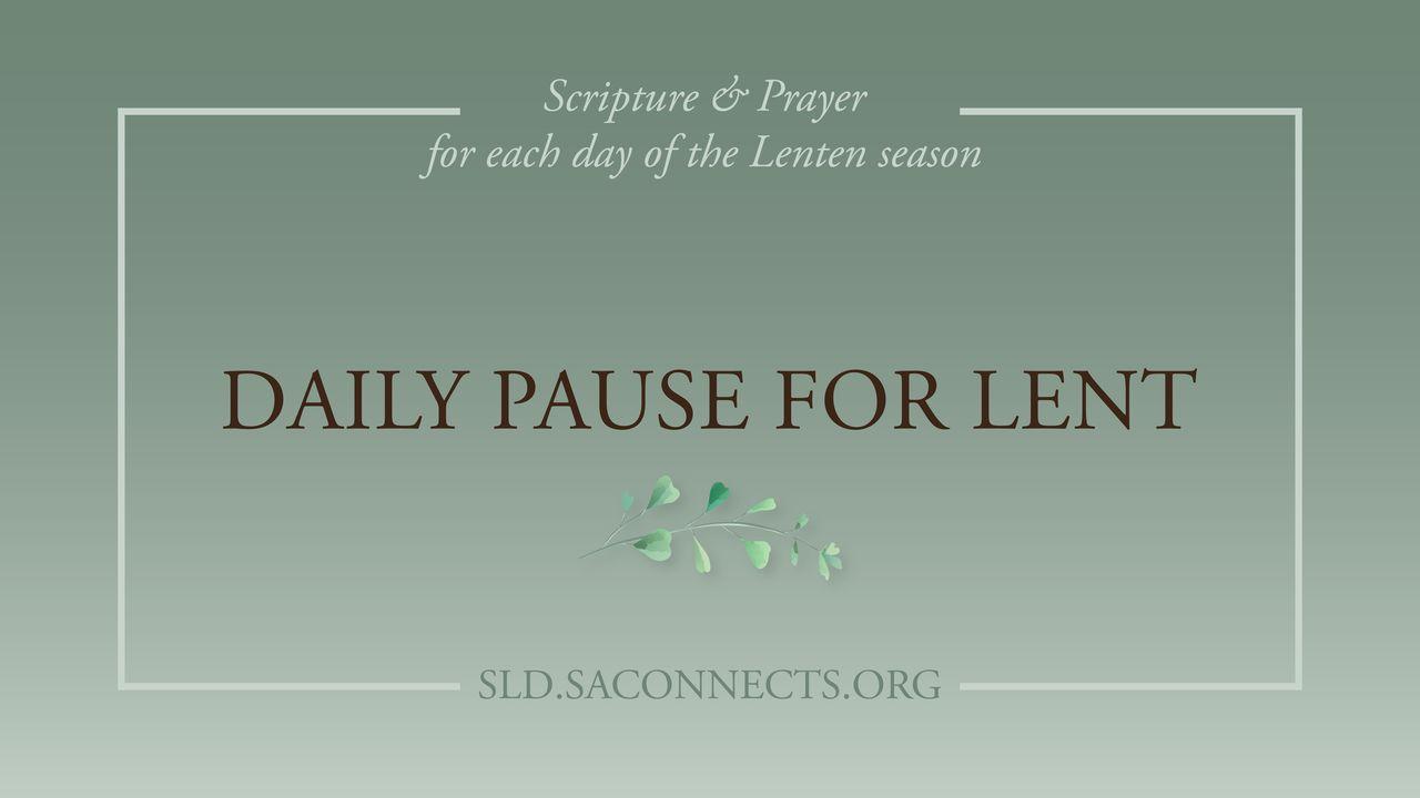 Daily Pause for Lent