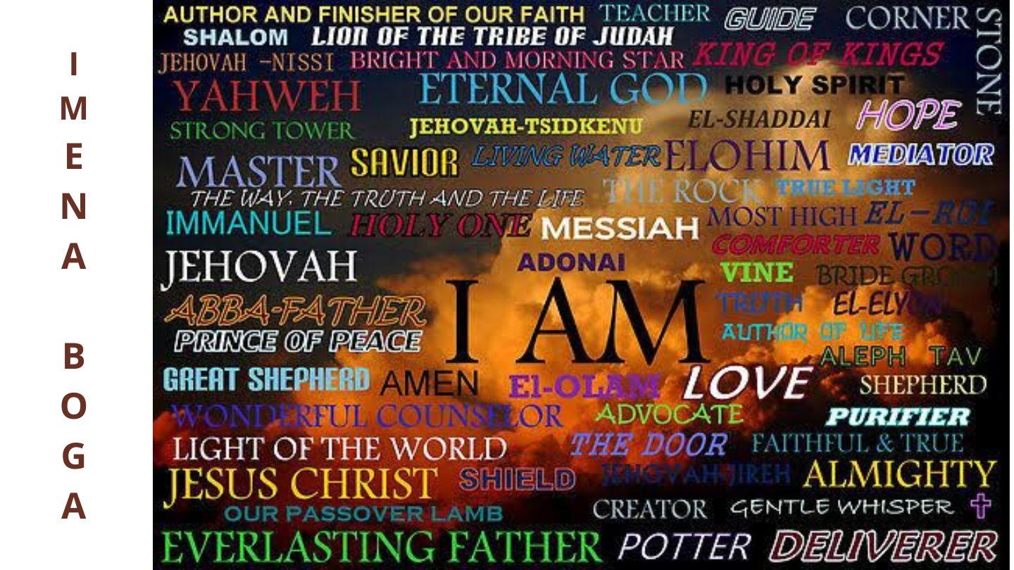 Imena Boga ... Joshua 3:9-13 The Message