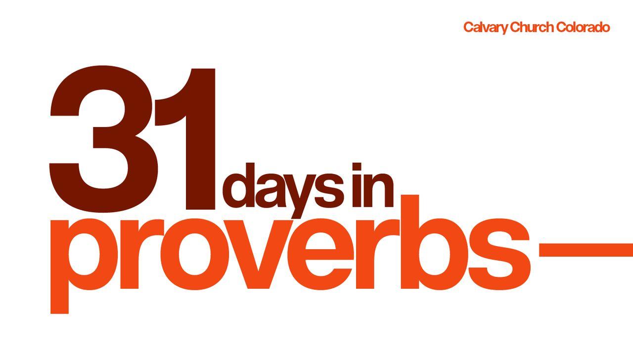 31 Days in Proverbs