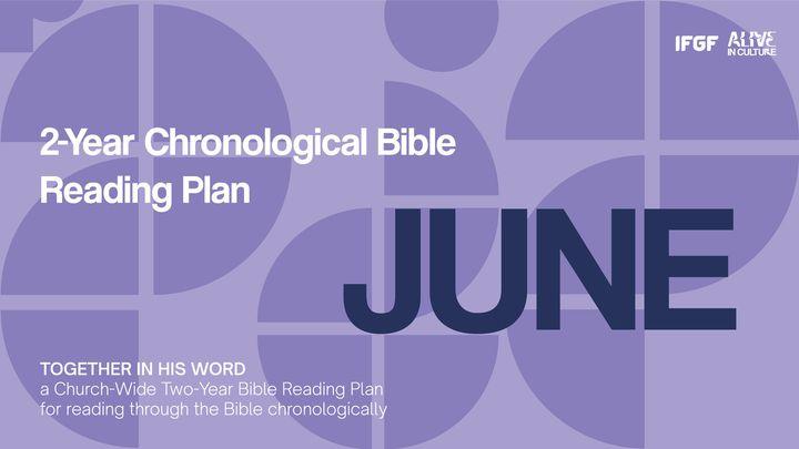 Two-Year Chronological Bible Reading Plan (First Year-June)